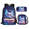 thumbnail image 3 of Yuyamidu Cute Dragon Kids Backpack Set Girls 3 PCS Kids Backpack with Lunch Bag Pen Bag Set Large Capacity Bookbag Casual Daypack Elementary School Boys and Girls, 3 of 7