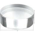 thumbnail image 3 of CiaoHER 2in Thickness 5in Diameter Acrylic Disc Display Block Clear Polished Round Pedestal Stand Riser 5" x 2", 1 Pack, 3 of 5
