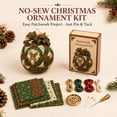 thumbnail image 7 of Clearance! Christmas Classics Patchwork Ornament DIY Kit, No-Sew Ornament Kit (Reindeer), 7 of 7