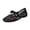 Black A, variant on Women's Flat Shoes Floral Lace Mesh Ballet Flats Comfortable Dressy Round Closed Toe Bow Ballerina Dress Shoes Casual Outerwear Shoes