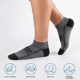 thumbnail image 6 of ARWSER Mens 12 Pairs Ankle Socks, Cushioned Breathable Athletic Low Cut Sports Running Socks for Outdoor Daily Wear, 6 of 7