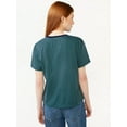thumbnail image 5 of Free Assembly Women's Crop Box Tee with Short Sleeves, Sizes XS-XXXL, 5 of 7