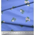 thumbnail image 2 of Soimoi Japan Crepe Satin Fabric Leaves & Floral Artistic Print Fabric by The Yard 42 Inch Wide, 2 of 3