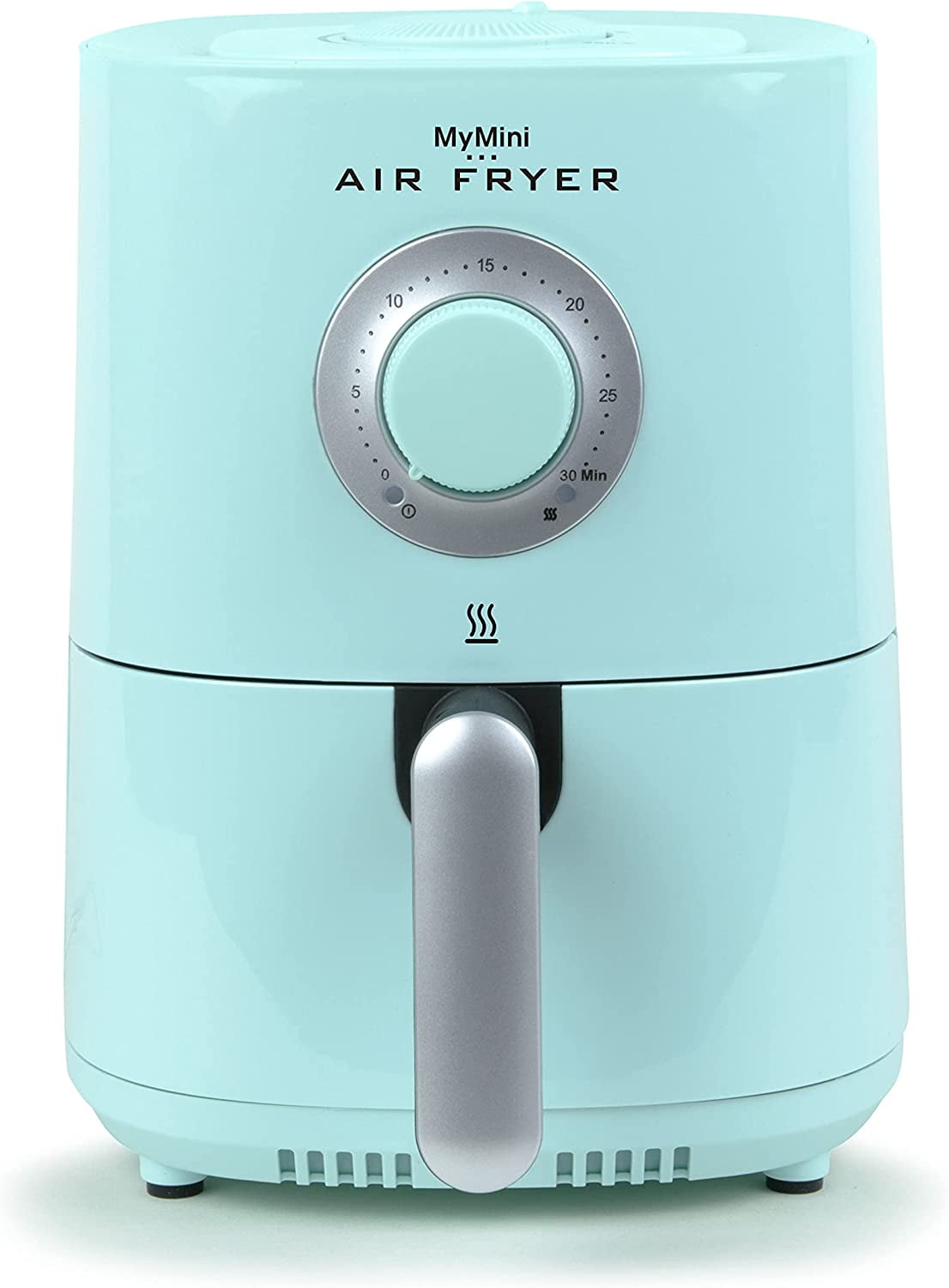 Nostalgia MyMini Retro Air Fryer, 1 Quart Mini Air Fryer with Automatic Shut Off, 1500W, Aqua