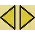 thumbnail image 1 of Ahgly Company Indoor Rectangle Patterned Dark Yellow Green Area Rugs, 2' x 5', 1 of 6