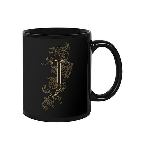 Vintage Letter J Design Mug Unisex's -Image by Shutterstock