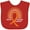 Red, variant on Inktastic Multiple Sclerosis Awareness Orange Ribbon Rainbow Boys or Girls Baby Bib