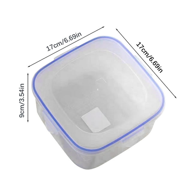 Bigersell Contenants de Rangement Alimentaires en Plastique avec Couvercles Contenants Alimentaires Hermétiques Réutilisables Empilables Boîte de Rangement pour Aliments Organisation de Garde-Manger de Cuisine Bocal de Rangement pour Aliments Secs B-L