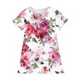 thumbnail image 4 of RXIRUCGD 2025 Vêtements d'Été pour Enfants 3-12 Ans Mode Imprimée Pyjama Rêveur Mi-Mollet Chemise de Nuit, 4 of 4