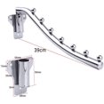 thumbnail image 2 of Folding Wall Mounted Clothes Rack, Wall Clothes Hanger Detachable Sturdy Swing Arm Coat Hanger Stainless Steel Clothes Hook Closet Rod Clothing Holder Drying Racks for Bathrooms Laundry Room, 2 Pack, 2 of 7