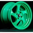 thumbnail image 1 of For 15x8.25 inch (1 Single Wheel Only) JNC Wheels - 15" JNC034 Wasabi Green Rim - 4x100 JNC Wheels-18515663878, 1 of 2
