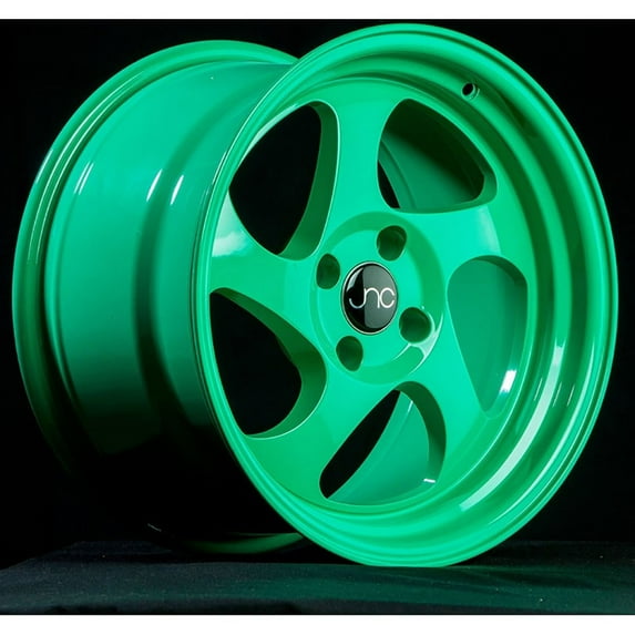 For 15x8.25 inch (1 Single Wheel Only) JNC Wheels - 15" JNC034 Wasabi Green Rim - 4x100 JNC Wheels-18515663878