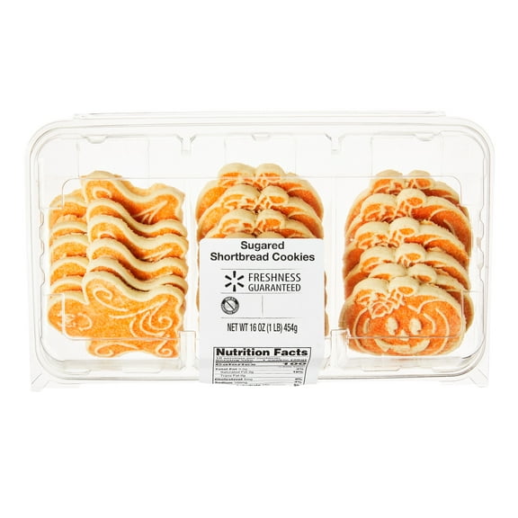 Freshness Guaranteed Sugared Shortbread Cookies, 16 oz, 18 Count, Baked