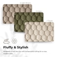 thumbnail image 5 of Menni Modern Soft Faux Fur Upholstered 2-Arm Oversized Chaise, Light Brown, 5 of 15