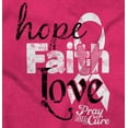 thumbnail image 2 of Hope Faith Love Breast Cancer Support Women Crewneck Sweatshirt Brisco Brands M, 2 of 6