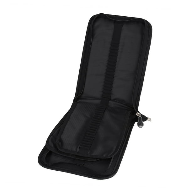 Estuche Para Lápices de Gran Capacidad Con 72 y 120 Ranuras, Estuche de Lona Con Cremallera, Adecuado Para Estudiantes, Viajeros, Negro