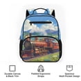 thumbnail image 6 of KUIFORTI Red Train Toddler Backpack Boys Kids School Bag with Multiple Organizer Pockets Adjustable Straps 13.5 Inch for Preschool Kindergarten Back to School Gifts, 6 of 7