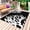 Black, variant on Coral Orange Outdoor Rug 5x7 Ft - Reversible Patio Rug Outdoor Camping Rugs, Coastal White Ocean Marine Nautical Beach Washable Indoor Outdoor Area Rugs, Non-Slip Outdoor Carpet Runner for Deck/Porch