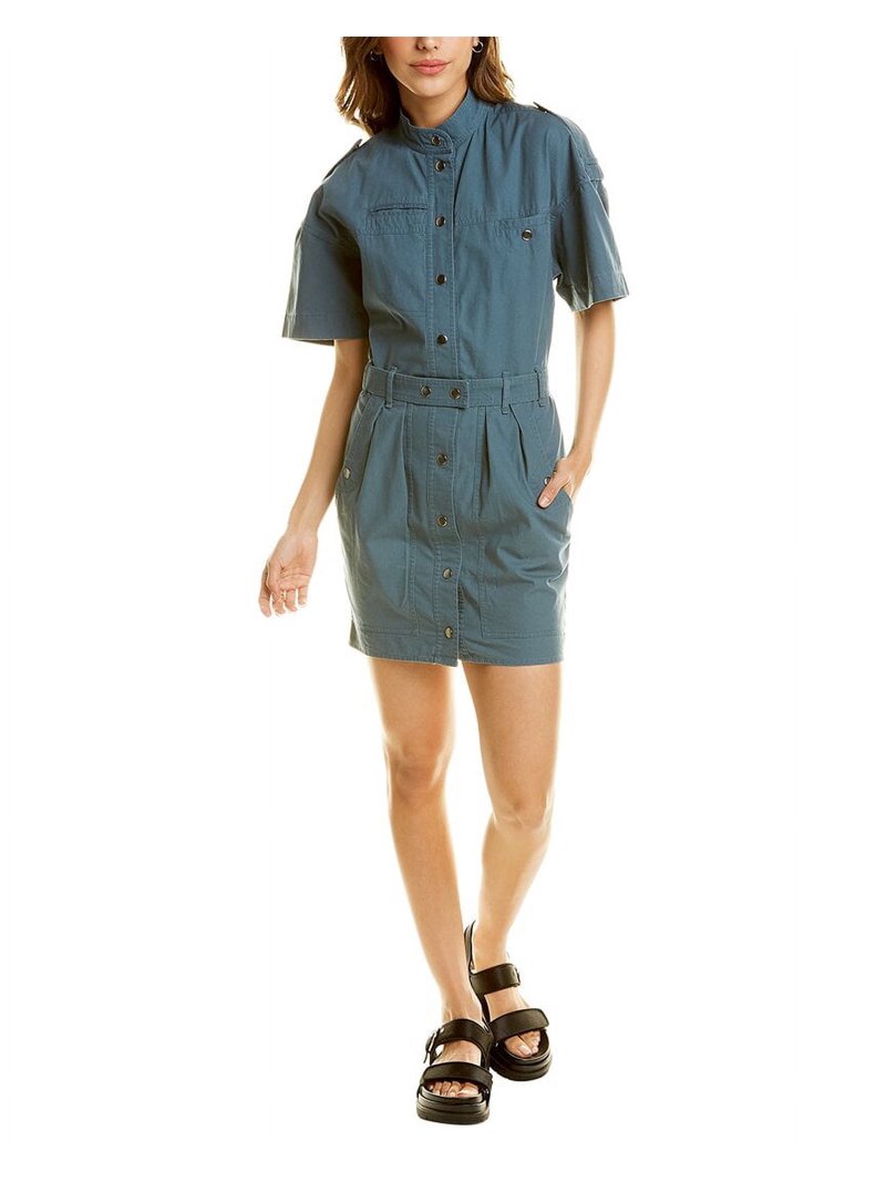 ISABEL MARANT ÉTOILE Rodwell dress Isabel Marant womens Étoile Rodwell Shirtdress, 34, Blue - Walmart.com