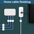thumbnail image 2 of Paquete de 12 organizadores de cables magnéticos, gestión de clips de cables de escritorio, soporte de alambre para mesita de noche, electrodomésticos de cocina, suministros de oficina, 2 of 7