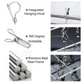 thumbnail image 4 of Stainless Steel Sock Drying Rack with 50 Clips, Swivel Wind-Proof Hook Clothes Hanger Dryer for Sock, Underwear, Bra, Laundry Accessories, 4 of 5