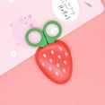 thumbnail image 3 of WIZUTIZ Cute Fruit Scissors Set Carrot Banana Grape Strawberry Shape With Protective Cover Children's Paper Cutting Tools Safe Home Gadgets Fade Resistant, 3 of 4