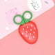 thumbnail image 3 of pstuiky Juego de tijeras con forma de frutas: zanahoria, plátano, uva y fresa. Incluye funda protectora. Herramientas de corte de papel seguras para niños., 3 of 4