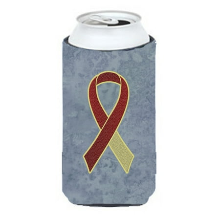 

Carolines Treasures AN1218TBC Burgundy and Ivory Ribbon for Head and Neck Cancer Awareness Tall Boy Beverage Insulator