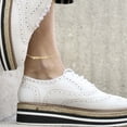 thumbnail image 2 of Personalized 14K Gold-Plated Sterling Silver Anklet Name Bracelet, 2 of 2