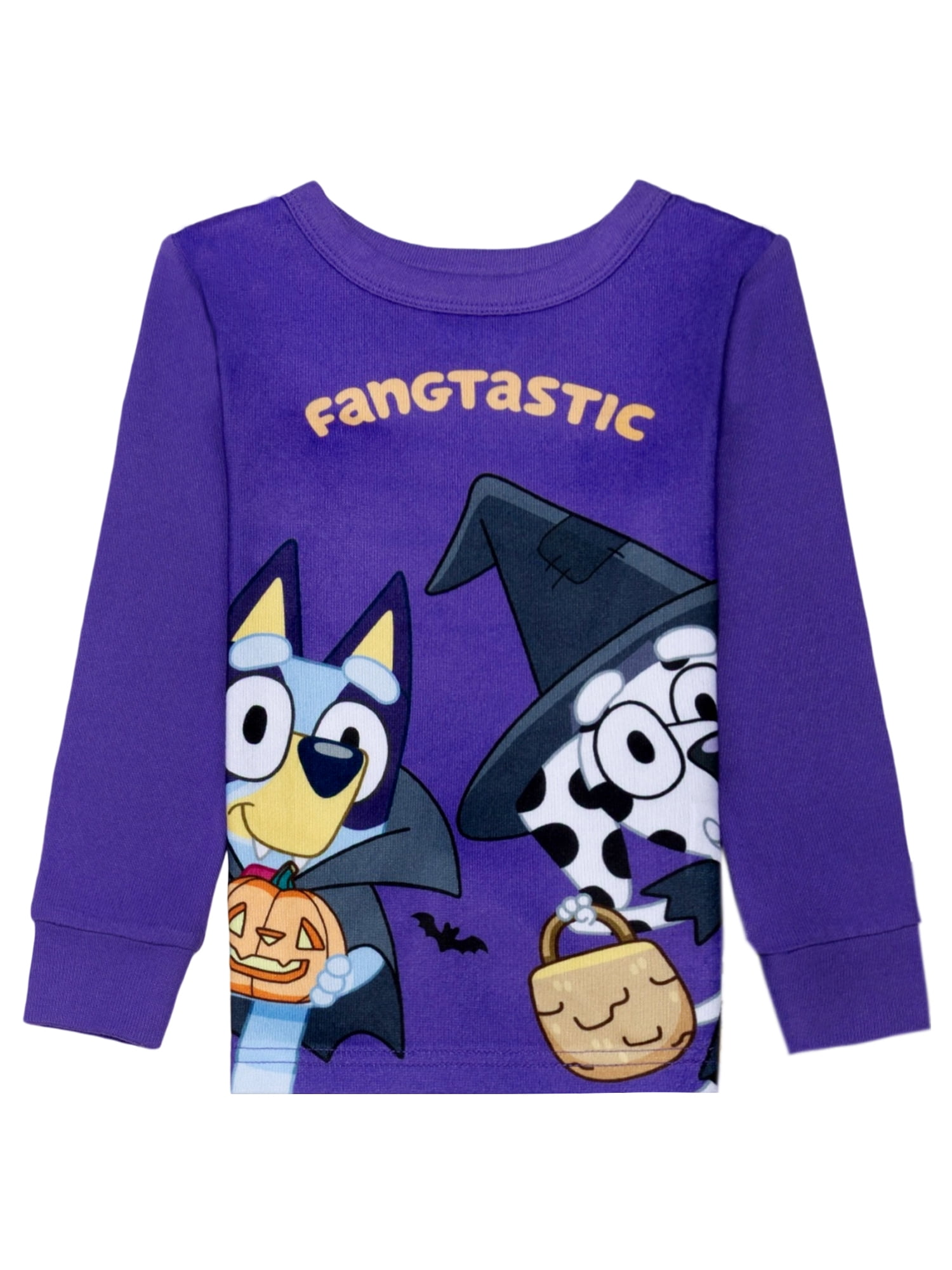 Bluey Girls Halloween Long Sleeve Top and Pant Pajama Set, 2-Piece, Sizes 4-10