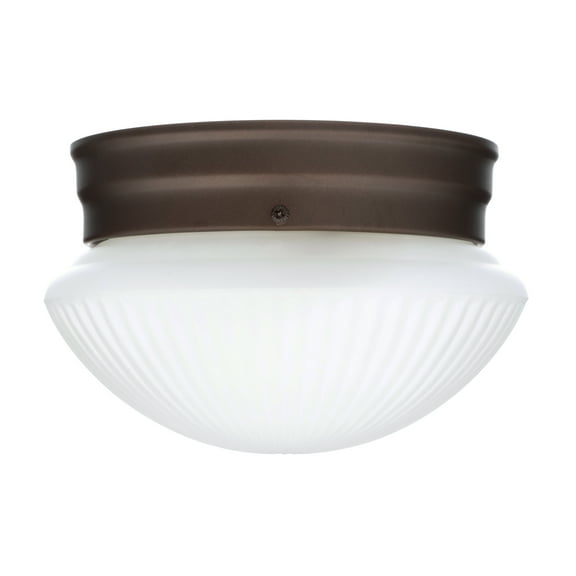 Mainstays 7.25" 1-Light Flush-Mount Ceiling Light, Bronze