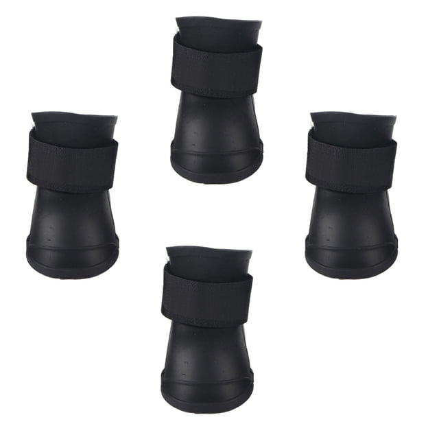 Zapatos de lluvia antideslizantes para mascotas, 4 piezas de silicona para mascotas, zapatos impermeables para perros, botas impermeables para perros de alto rendimiento