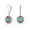 Turquoise, variant on Womens Style Multi Color Round Lapis Turquoise Drop Earrings Silver