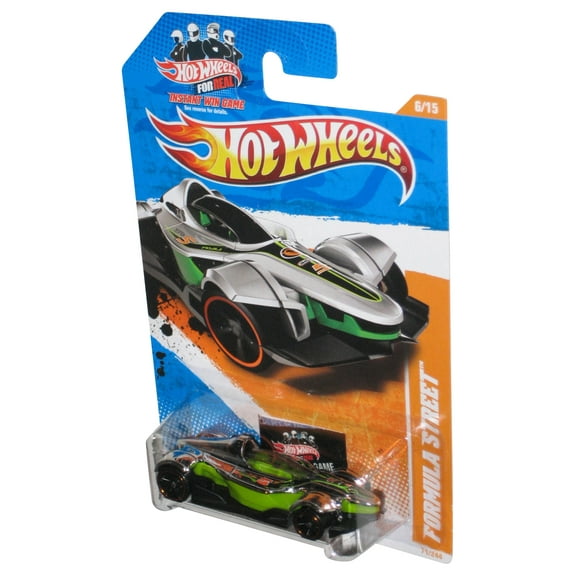 Hot Wheels Track Stars Formula Street 6/15 (2010) Silver Toy Car 71/244