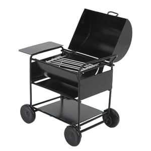 1/12 BBQ Grill Model, Strong Well Designed Iron Mini BBQ Grill Model Light Black  For Decoration