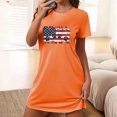 thumbnail image 2 of Birdeem Chemises de Nuit pour Femmes Chemise de Nuit Courte Surdimensionnée Mode Imprimé Poitrine Manches Courtes, 2 of 12