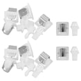 thumbnail image 1 of IFANLANDOR 10Pcs Door Latches Hardware Plastic Ivory Replacement Home Appliance Maintenance, 1 of 8