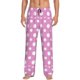 thumbnail image 1 of Fotbe Purple And White Polka Dot Pantalones de Pijama para Hombre, Pantalones de Dormir, Pantalones de Casa con Cintura Ajustable y Bolsillos-X-Large, 1 of 6
