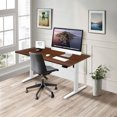 thumbnail image 5 of Mount-It! Electric Standing Desk White Frame with Extra-Wide 55" Desktop,  Ergonomic, 5 of 9
