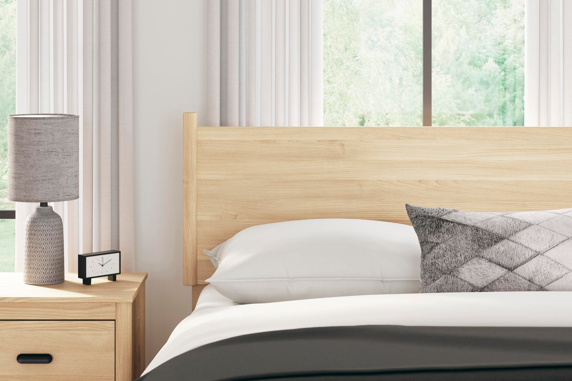 Signature Design by Ashley Cabinella Queen Panel Headboard, Tan
