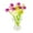 Purple, variant on Almencla Flowers with Vase 1/12 Simulation Scene Living Room Bedroom Miniature Flower Pot Artificial Bonsai Ornaments Scenery Supplies Violet