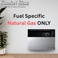 thumbnail image 2 of Comfort Glow DVN25 25K BTU Direct Vent Natural Gas Wall Heater, Gray & Black, 2 of 13
