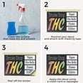 thumbnail image 5 of Smoke Shop THC Vinyl Decal 18 Inch x 24 Inch Weatherproof Heavy-Duty Adhesive Backing | Alternative Wellness, Herbal Products, Retail Promotions | Made in USA, 5 of 6
