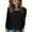 #+002Black, variant on Long Sleeve Shirts for Women Crew Neck Tunic Comfortable 2025 Fall Tops Solid Color Loose Trendy Tees Lightweight Pullover Blouses Leopard Print S