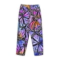 thumbnail image 5 of Kll Womens Watercolor Butterflies Print Pajama Pants Soft Pajama Bottoms For Women Cozy Lounge Pants, 5 of 9