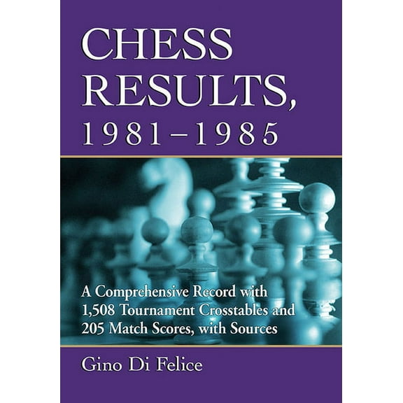 Chess Results, 1981-1985: A Comprehensive Record with 1,508 Tournament Crosstables and 205 Match Scores, with Sources (Paperback)