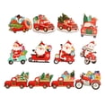 thumbnail image 1 of Billuyoard 12x presenta decoraciones de madera para árboles de Navidad para deleitar a sus seres queridos conjuntos de adornos para árboles de Kits de decoración para fiestas, 1 of 6