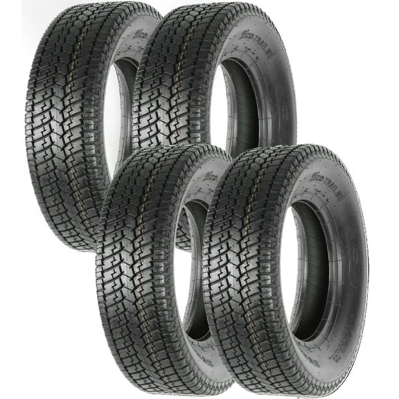 eCustomrim 4-Pk ST205/75D14 Trailer Tires Bias Ply Load C 1760# 205/75D 14 2 Year Warranty
