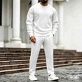 thumbnail image 2 of successthop Mens Sweat Suits Sets 2 Piece Long Sleeve Crewneck Sweatshirt and Sweatpant Winter Tracksuit with Pockets S, 2 of 9