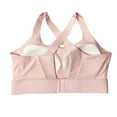 thumbnail image 5 of Mrat Womens High Impact Sports Bra High Impact Sports Bras for Women, Racerback Running Bra Workout Cropped Tank Tops Longline Sports Bra Push up S-251 Pink-A 4XL, 5 of 5